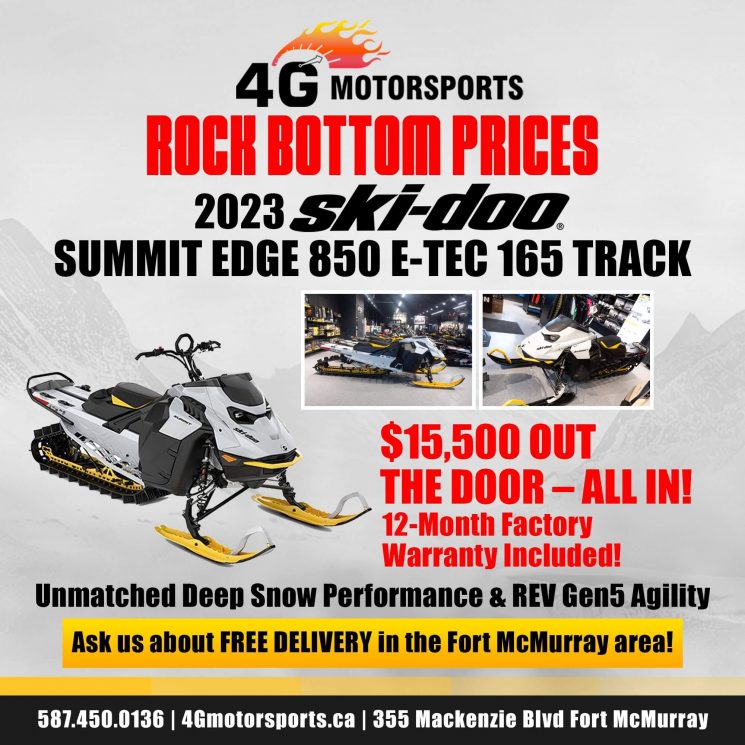 2023 Summit Edge 850 E-Tec 165 Track – Gray